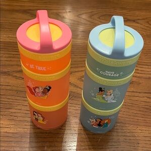Whiskware Disney‎ Princess Snack Containers, set of 2